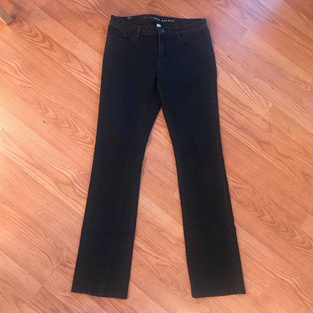 Lauren Conrad black jeans, mid rise, size 8